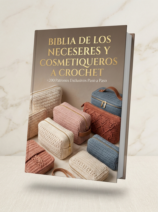 Megapack de Neceseres y Cosmetiqueros a Crochet